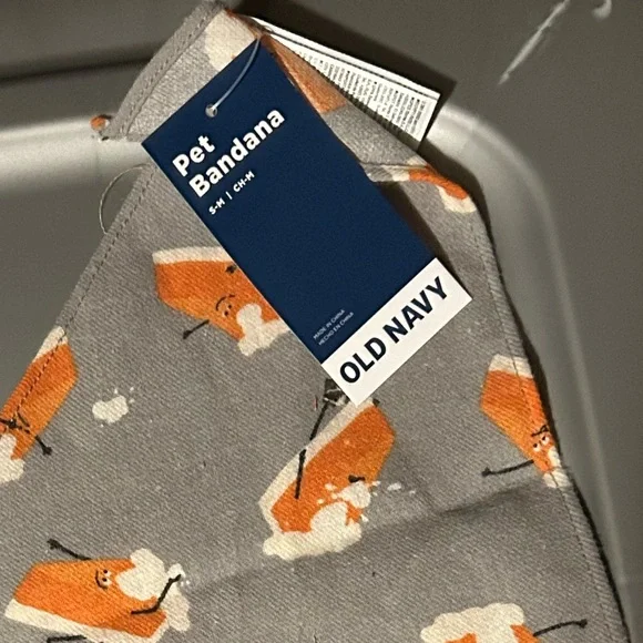 Old Navy NWT Pet Bandanna Pumpkin Pie Easy As Pie Dog Cat Holiday Fall - Picture 2 of 2